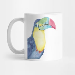 Watercolor keel-billed toucan painting bird Mug